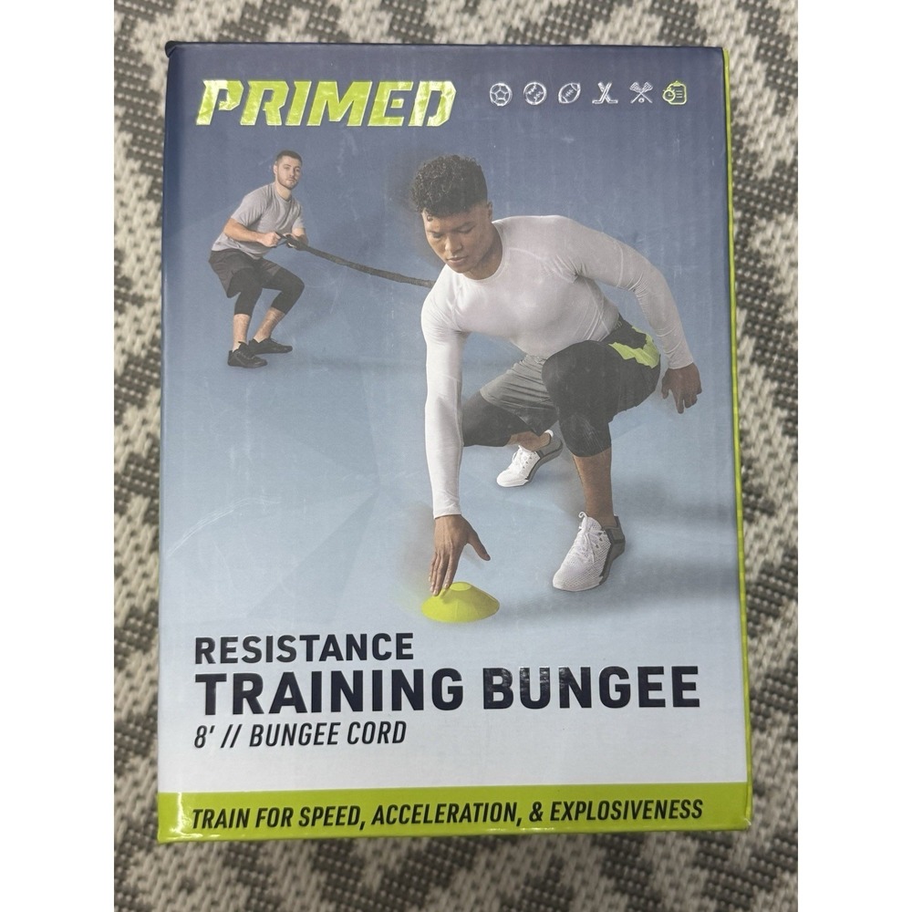 New Primed Resistance Training Bungee 8' Cord Train for Speed PRDF111 NIB